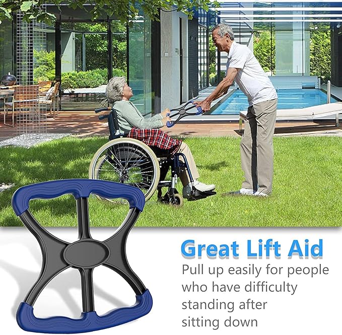 Standing Aid and Handicap with Non-Slip Handle, Lift Assist for Elderly and Disabled, Portable Lift Aid to Transfer Senior, Bariatric, Disabled Patient