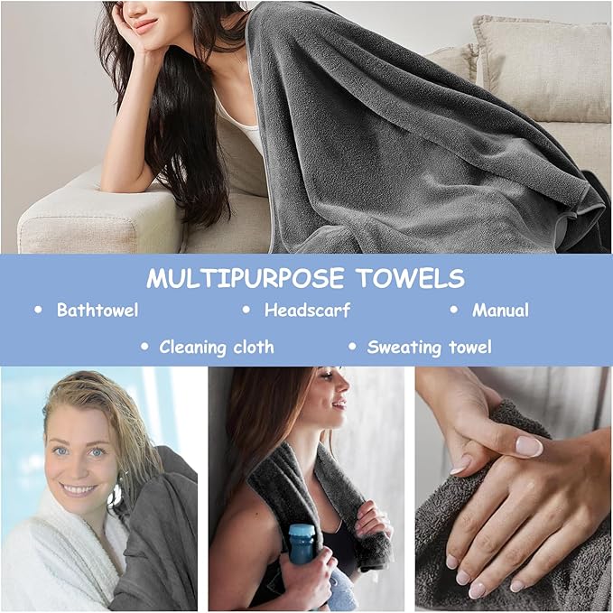Car Drying Microfiber Towels, Super Absorbent Cleaning Cloths, (3pack, 15.74 * 23.62″)