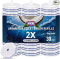 Aromative Toilet Brush Refills, Double-Layer Cleaning Pads Added, Compatible with Most Toilet Brushes，Lemon, Blue Ocean, Lavender（Patented）