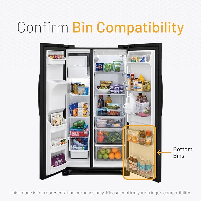 Smart Choice 240323002 Refrigerator Door Bin – Bottom Shelf Replacement for Frigidaire & Kenmore – Exact Fit, NOT Universal – 15.77" x 3.98" x 3.96" – Measure Before Purchase