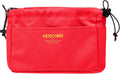 Vercord Canvas Handbag Organizers, Sturdy Purse Insert Organizer Bag in Bag, 10 Pockets Red Large