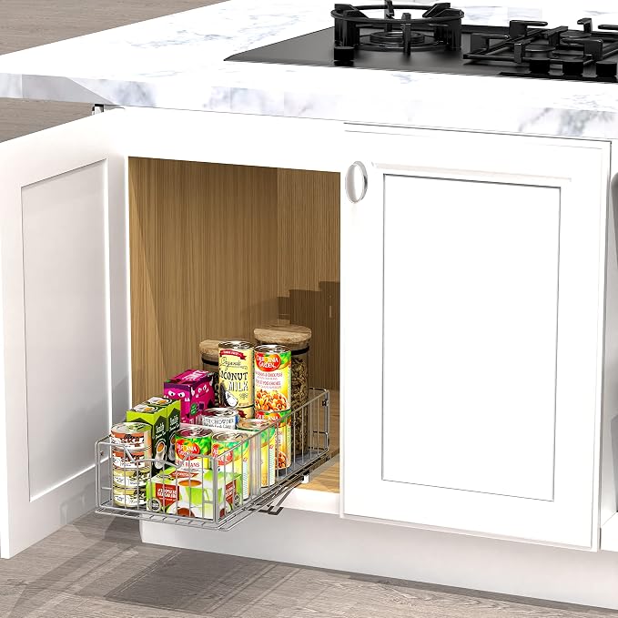 Simple Houseware Pull-Out Cabinet Sliding Basket Bundles