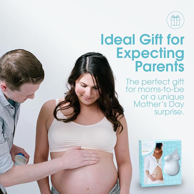 Pearhead Belly Casting Kit, Pregnancy Keepsake Making Kit, Easy DIY Plaster Cast Baby Bump Keepsake, Baby Gift For Expecting Moms and Ideal Nursery Decor, White | Easy DIY Plaster Cast Baby Bump Keepsake, Maternity Craft, Baby Gift For Expecting Moms, ...