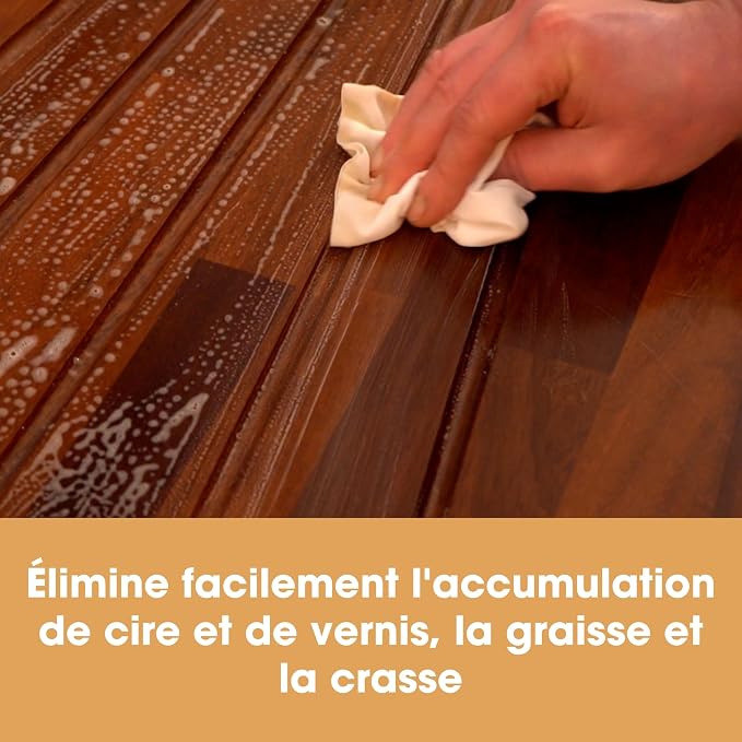 Furniture Clinic Wood Cleaner | Cleans Furniture, Shelves, Tables, Barstools, Cabinets & Other Wood Surfaces | Easily Remove Build Up, Grease and Dust | 17oz/500ml