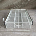 Pull Out Closet Drawer for Clothes | Sliding Wire Basket for Wardrobe Cabinets | Roll Out Storage Organizer | Side Mounting | for Home, Kitchen,Pantry