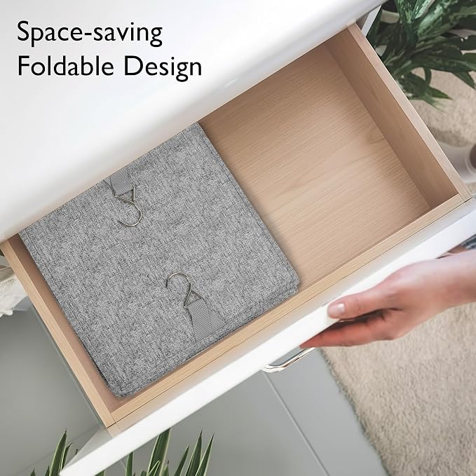 Hanging Closet Organizer with Hook, Collapsible 4-Shelf Closet Organizers, Hanging Shelves for Clothes Shoes Towels Sweater 32 * 12 * 12 Inches
