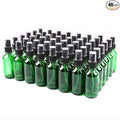 NOOEEISS Green Glass Small Spray Bottle 2 oz 48 Packs,Fine Mist Sprayer Small Clear Bottles,Refillable Containers mini spray bottles for Cleaning Solutions and Skin Care (Green 48pcs)
