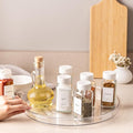 primebox 13.25" Lazy Susan Organizer. 360 Degree Rotating Turntable for Cabinets, Fridge, Pantry, Vanity, Bathroom, Under Sink Organizing, Countertops, Organizer for Spices Clear.