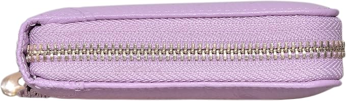 Easyoulife Credit Card Holder Wallet Womens Zipper Leather Case Purse RFID Blocking