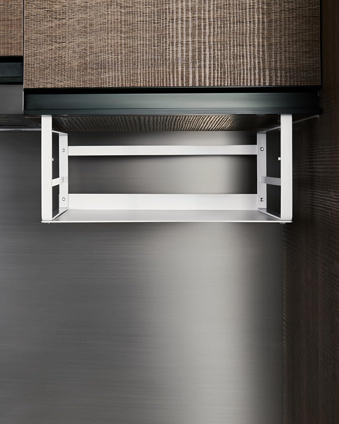Nxconsu Under Shelf Basket, 2 Pack Under Shelf Storage Organizer, 13.4" | Heavy-Duty Metal Under Cabinet Shelf Basket Holds 30 lb with No-Drill Knob-Lock Clamp for Kitchen Pantry Cupboard