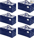 VENO 6 Pack Heavy Duty Moving Bags with Backpack Straps, Zippers & Handles, Extra Large Packing Bags for College Dorm Essentials, Moving Supplies Alternative to Cardboard Moving Boxes