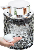 Malachi Foaming Hand Soap Dispenser, Refillable Clear Glass Foam Pump Bottle for Hand Soap, Dish Soap, Body Wash, Shampoo, Facial Cleanser & Baby Wash, Multi‑use for Bathroom, Kitchen & Commercial Use