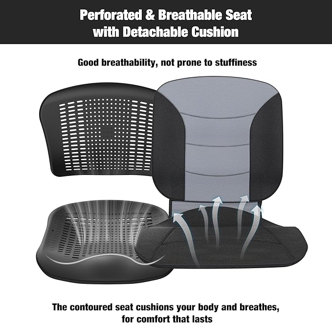 Wheelchairs for Adults Ergonimic Transport Chair Lightweight Foldable with Telescopic Handle 11-inch Big Wheels for All Terrains Travel Wheelchair with Removable Cushion