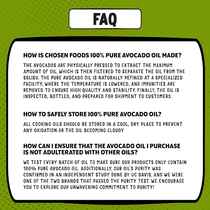 Chosen Foods Avocado Oil Spray, 4.7 Oz - All Purpose Cooking Spray made from 100% pure avocados - Non-GMO, Gluten-Free, Keto Friendly - 134g (Pack Of 2)