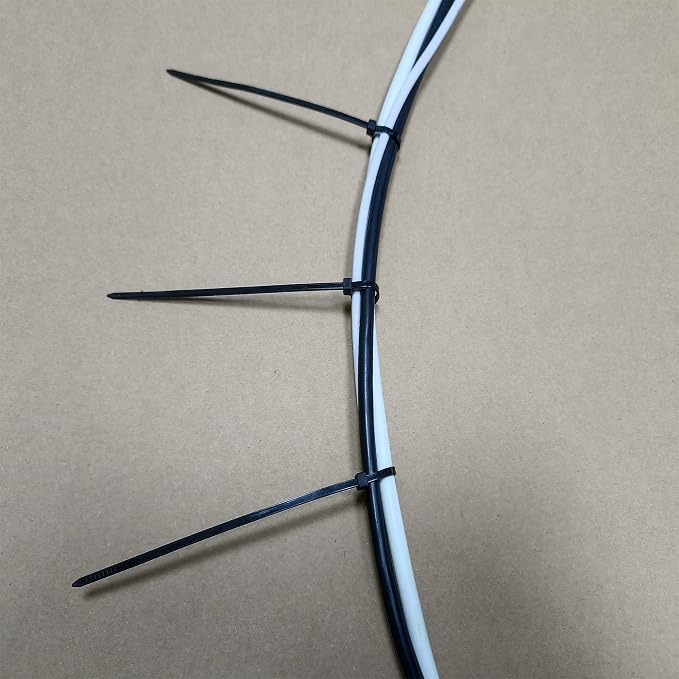 Zip Ties 1000 pcs 8 inch Cable Zip Ties, Premium Plastic Wire Ties with 40 LBS Tensile Strength, UV Resistant Cable Ties, Black Nylon Tie Straps