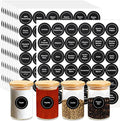 Spice Labels, 864 Pcs Self-Adhensive Round Spice Jar Labels, 1.5 In Waterproof Preprinted Chalkboard Style Tear Resistant Labels Stickers for Kitchen Food Pantry Glass Spices Jars Seasoning Containers