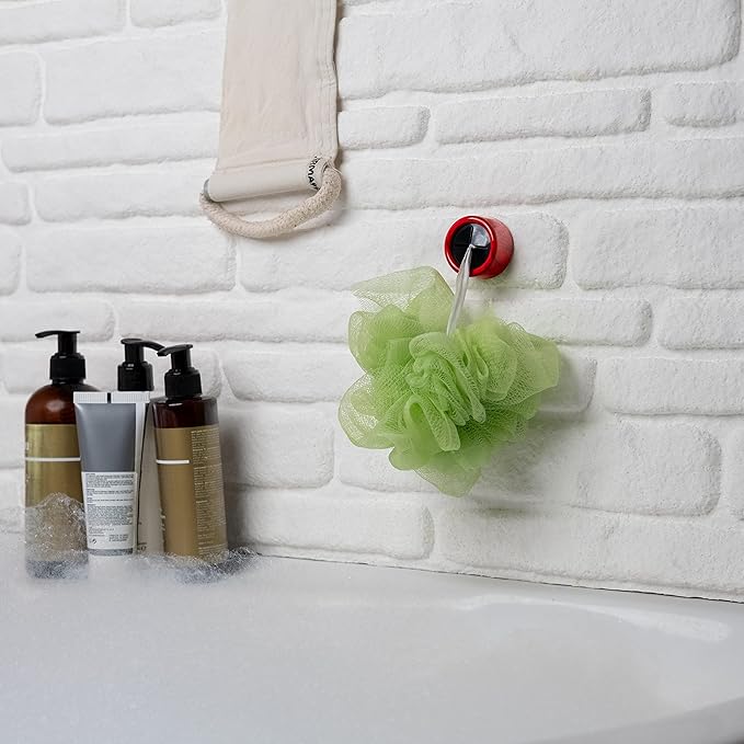 HEFA Towel Hooks, Towel Holder, Dish Towel Holder, Kitchen Organization, Kitchen Towel Hook, Kitchen Towel Holder, Hand Towel Holder, Kitchen Gadgets 8 Pack Eco, Fire Red