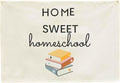 Classroom Wall Banner Decor-Teacher Gift-Inspirational Back to School Wall Art Flag Decor-Home Sweet Homeschool-Hanging Canvas Banner for Classroom Reading Corner Homeschool Teacher Office