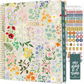 bloom daily planners 2026 Planner (January to December) - 8.5” x 11” Weekly & Monthly Dated Agenda Organizer Book with Stickers & Tabs - Flexible Soft Cover - Garden Party, Beige