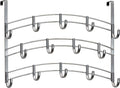LYNK PROFESSIONAL® HOME™ Over the Door Hooks - 14 Hook – Over the Door Coat Rack - Over the Door Hanger - Hanging Towels or Clothes - Bathroom, Bedroom, Laundry Room - Lifetime Ltd. Warranty, Platinum