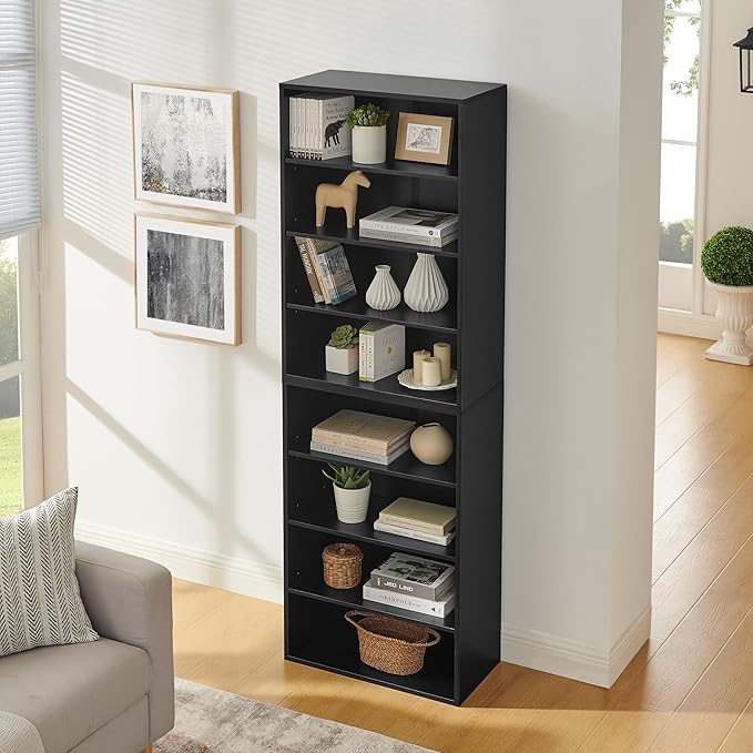 71" Durable Jewelry Armoire Organizer, Bedside Table with Adjustable, Vanity Organizer with Storage for Home Office, Black