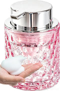 Malachi Foaming Hand Soap Dispenser, Refillable Clear Glass Foam Pump Bottle for Hand Soap, Dish Soap, Body Wash, Shampoo, Facial Cleanser & Baby Wash, Multi‑use for Bathroom, Kitchen & Commercial Use