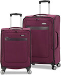Samsonite Ascella 3.0 Softside Expandable Luggage with Spinners, Sapphire Blue, 2PC SET (Carry-on/Medium)