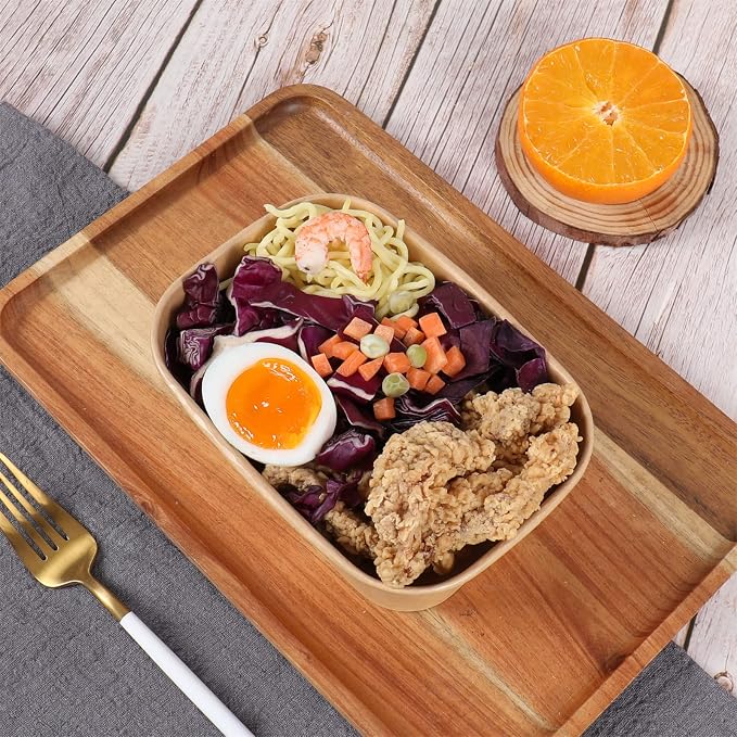 17 oz Disposable Kraft paper bowls with lids Food container 50 Pack