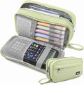 Pencil Case Big Capacity Pen Pouch Large Storage Holder Marker Pen Bag Durable 3 Compartment School Office Desk Organizer Portable Cute Zipper Stationery for Kids Teen Student Boys Girls Adults