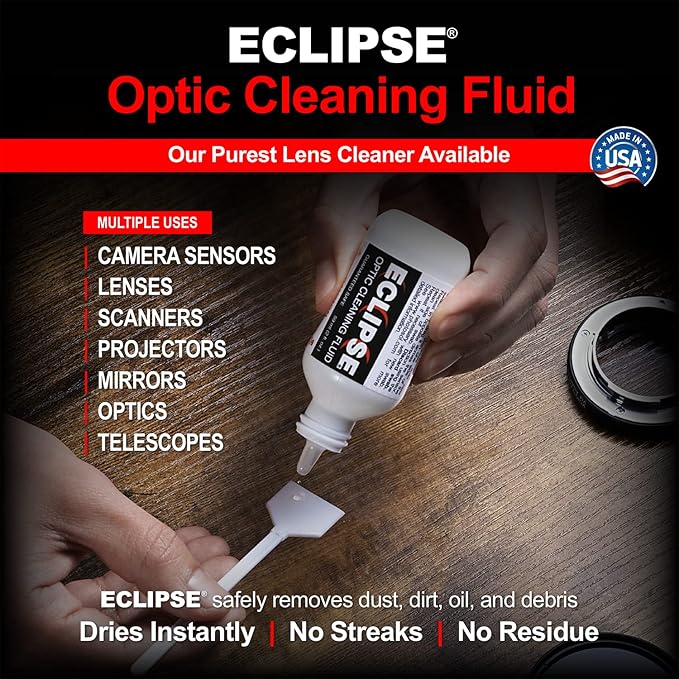 Photographic Solutions Digital Survival Kit - Type-2 (17mm) Sensor Swabs, PEC-PAD Photo Wipes, E-Wipe Packet, Eclipse Optic Cleaning Fluid - Camera Cleaning Kit with Travel Bag