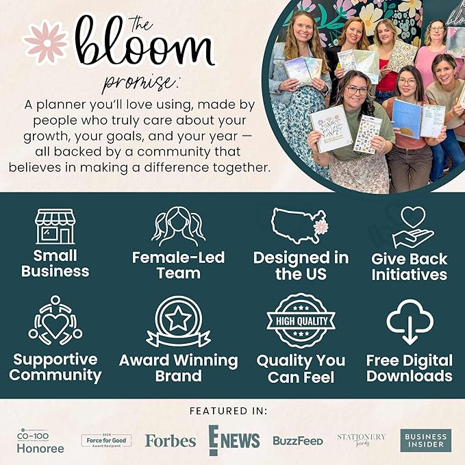 bloom daily planners 2026-2027 Planner - Academic Year (July 2026 - July 2027) Monthly & Weekly Soft Cover Planner for Women - 13 Month Calendar Agenda Book with Stickers - 5.5" x 8.25" - Coastal Calm