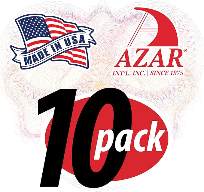 Azar Displays 122012 Self Adhesive Tape Clear Acrylic Wall Sign Holder Frame 11.5" W x 2.5" H - Landscape, 10-Pack