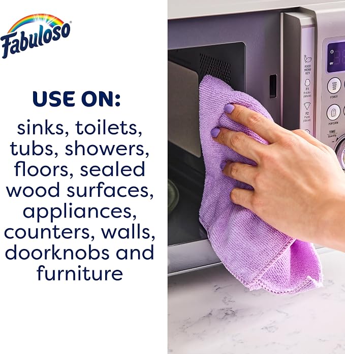 Fabuloso Multi-Purpose Cleaner and Floor Cleaner, 2X Concentrated Formula, Long-Lasting Freshness, Watermelon Scent, 56 fluid ounces