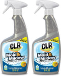 CLR Brands Mold and Mildew Stain Remover, 32 oz. Spray Bottle, Pack of 2, Multi-Surface Stain Remover, Works on Tile, Wood, Concrete, Glass, and More