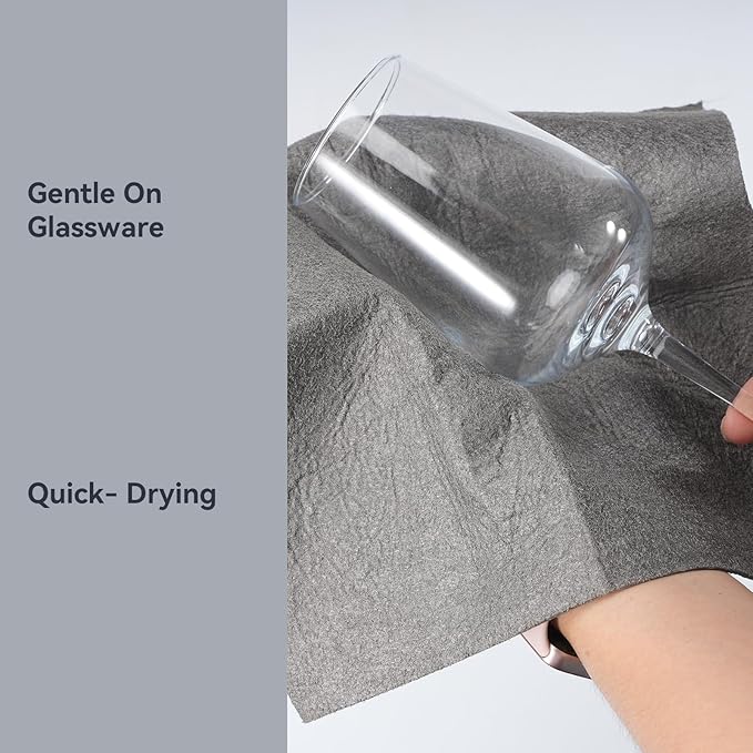 12 Pack Thickened Magic Cleaning Cloths, 30x30cm Reusable Microfiber Cleaning Rags, Lint-Free Streak-Free Cloth for Windows, Glass, Mirrors, Kitchen, Car