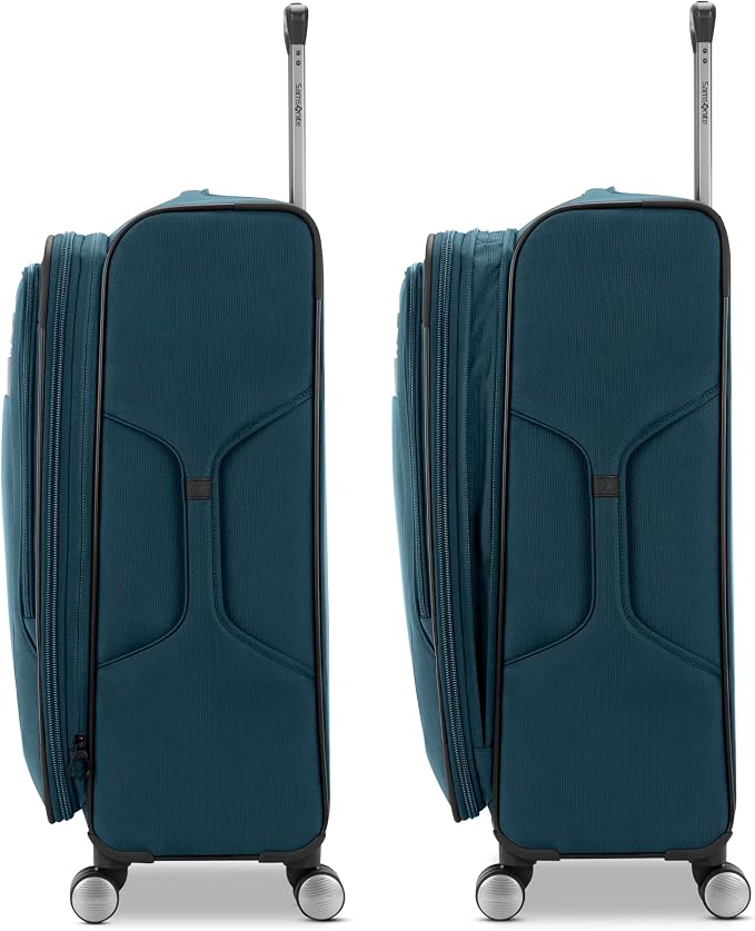 Samsonite Ascella 3.0 Softside Expandable Luggage with Spinner Wheels, 3-Piece Set (20/25/28), Teal/Black