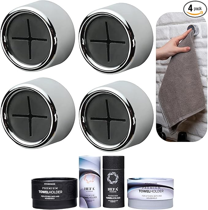HEFA Towel Hooks, Towel Holder, Dish Towel Holder, Kitchen Organization, Kitchen Towel Hook, Kitchen Towel Holder, Hand Towel Holder, Kitchen Gadgets