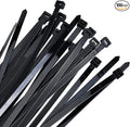 Zip ties 18 inch black Cable ties 100 pcs/Pack outdoor use wire ties with 60 Pounds tensile