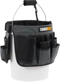 ToughBuilt - 5-Gallon Bucket Organizer, 60-Pocket Tool Organizer, TB-85 | 60 Pockets & Loops, 1680D Ballistic Fabric, Reinforced Construction, Fits 5-Gallon Buckets, Contractor Grade, Jobsite Ready