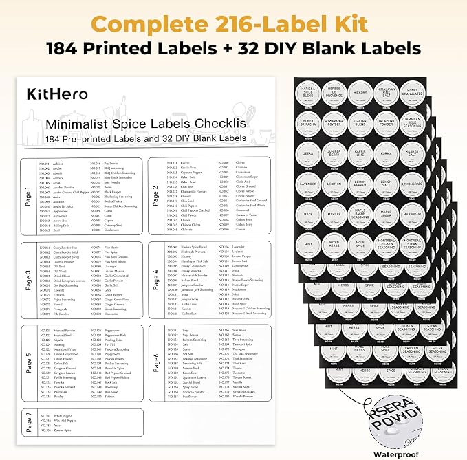 4-Tier Acrylic Spice Rack Organizer with 24 Glass Spice Jars and Wooden Lids, Clear Spice Shelf for Cabinet, Countertop, Pantry, Easy Assembly Seasoning Holder, Compact 11.6" W x 11.4" H