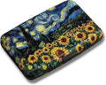 Maicican Credit Card Holder, Mini RFID Blocking Aluminum Wallet | Slim Metal Hard Case Travel Wallet ID Case for Women and Men, 4.3 x 2.9 Inches, Starry Sky Sunflowers