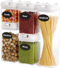 Food Storage Containers with Lids, 5 Pieces Set Airtight Food Containers, Interchangeable Lock Design