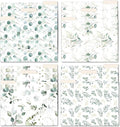 Bloom Daily Planners Decorative File Folders - Set of Twelve Letter Size (8.5” x 11”) Organizers, 1/3 Cut Tabs - Assorted Designs - Eucalyptus, 12-Pack