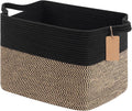 Goodpick Woven Storage Baskets for Organizing, 18" x 14" x 12" Wicker Laundry Basket for Shoes,Towel, Blanket Basket for Living Room, Toy Baskets Storage Kids with Handles