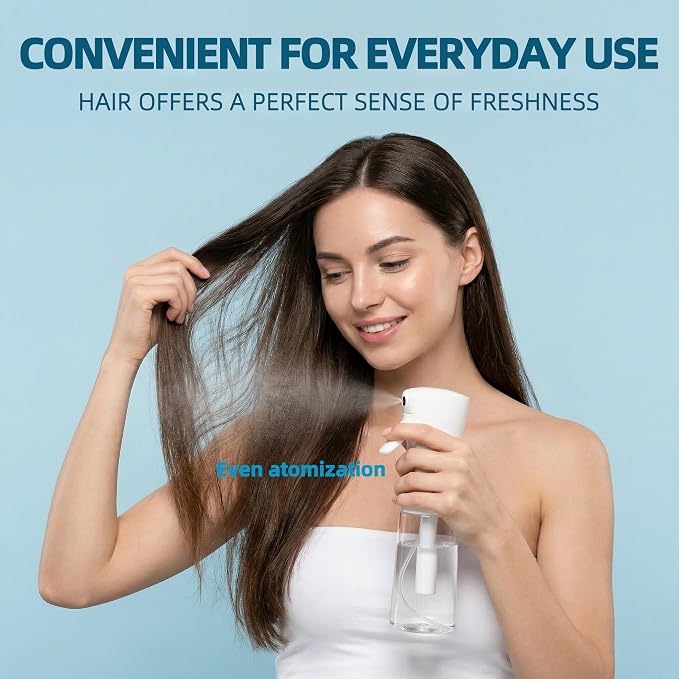 Continuous Spray Bottle 6.8oz / 200ml, Fine Mist Water Spray Bottle for Hair, Plants, Pets, Mister Spray Bottles for Cleaning, Barber, Salons