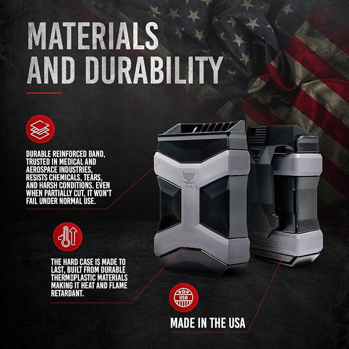 Gen 2 Universal Mag Carrier – Ambidextrous IWB/OWB Mag Pouch for Single & Double Stack Magazines. Fits Glock, 1911, S&W, Sig Sauer, Beretta & More.