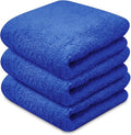 Towelogy® Super Absorbent Microfibre Cloth | Absorbs Over 10 Times its Weight in Water | Sponge-Like Absorbency | Multipurpose Scratch-Free Cleaning Cloth for Household Use (Blue)
