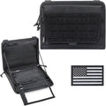 WYNEX Tactical Molle Admin Pouch, Laser-Cut, EDC Organizer Tool Pouch | Utility Organizer EDC Medical Bag, EDC Pocket Modular Pouch, Tactical Accessories EDC Pouch, Include U.S Patch