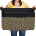COMFY-HOMI Large Rectangular Blanket, Cotton Rope Woven for Storage, LaundryHamper, Storage,Toy Organizing Bin with Handle, Organizer and Storage-22x15x12-