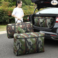 4 Packs Camouflage Extra Large Moving Bags, 125L Heavy Duty Storage Bags, Waterproof Oxford Storage Tote Duffle Bag with Zippers for Clothes, Bedding, Comforters, Pillows, Moving
